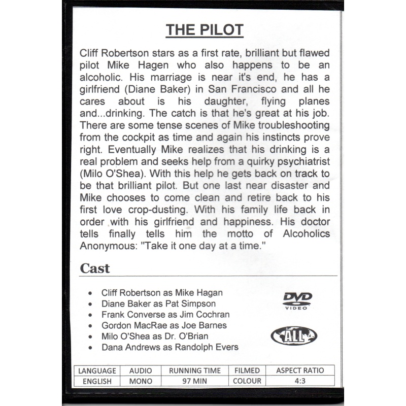 PILOT, THE - CLIFF ROBERTSON ALL REGION DVD