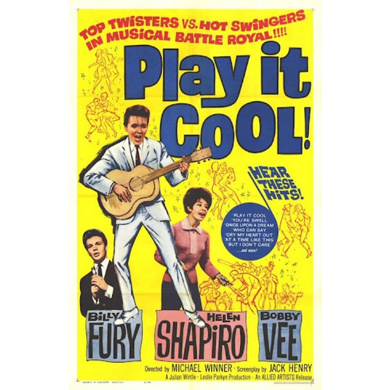 Play It Cool (1962) British musical film Billy Fury, Michael Anderson Jr., Helen Shapiro, Bobby Vee, Shane Fenton