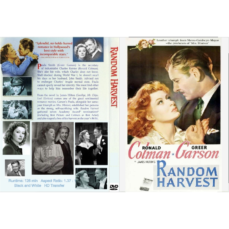 RANDOM HARVEST (1942) Greer Garson Ronald Colman