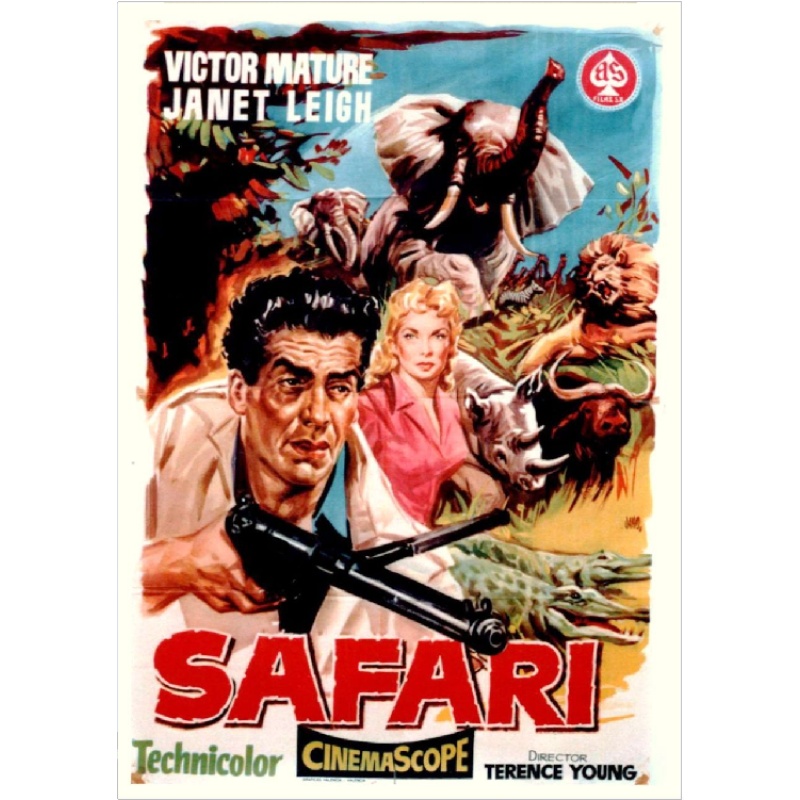 SAFARI (1956) Victor Mature Janet Leigh