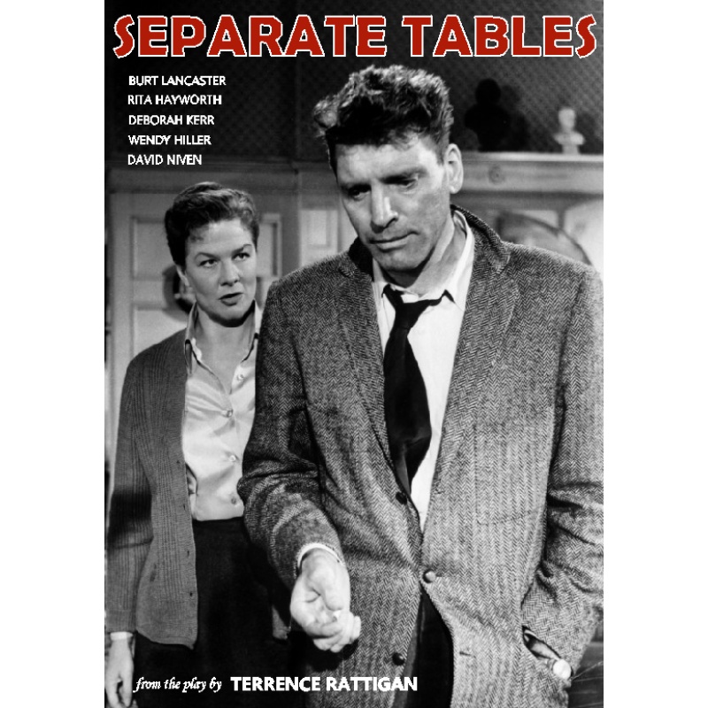 SEPARATE TABLES (1958) Burt Lancaster Rita Hayworth Wendy Hiller David Niven