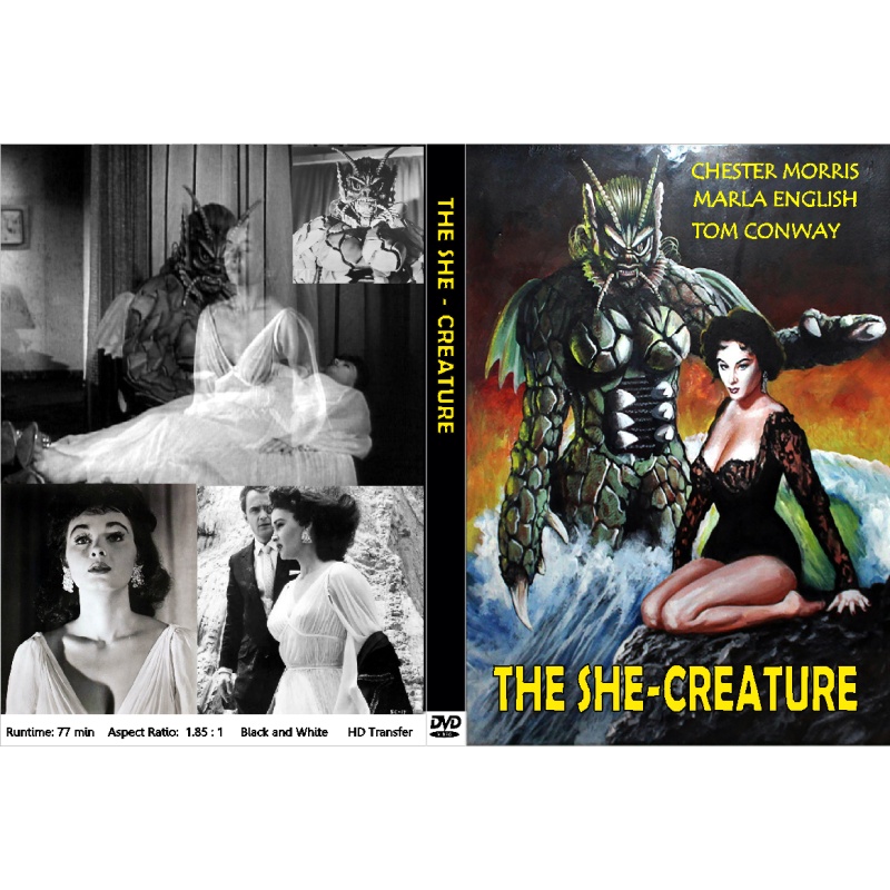 THE SHE-CREATURE (1956) Marla English Tom Conway Chester Morris