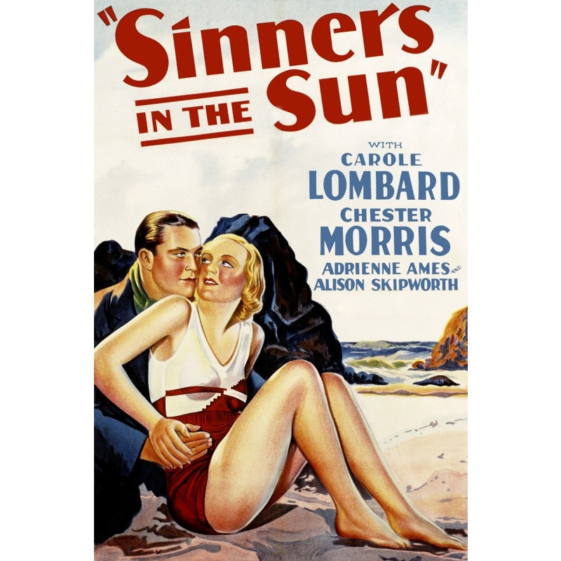 .Sinners in the Sun (1932) Pre-coded Vintage Carole Lombard, Chester Morris,