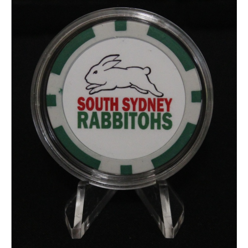 Poker Chip Card Guards Protectors - South Sydney Rabbitohs