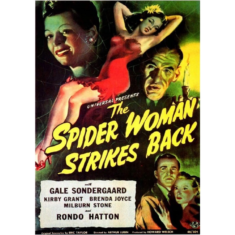THE SPIDER WOMAN STRIKES BACK (1946) Gale Sondergaard Brenda Joyce