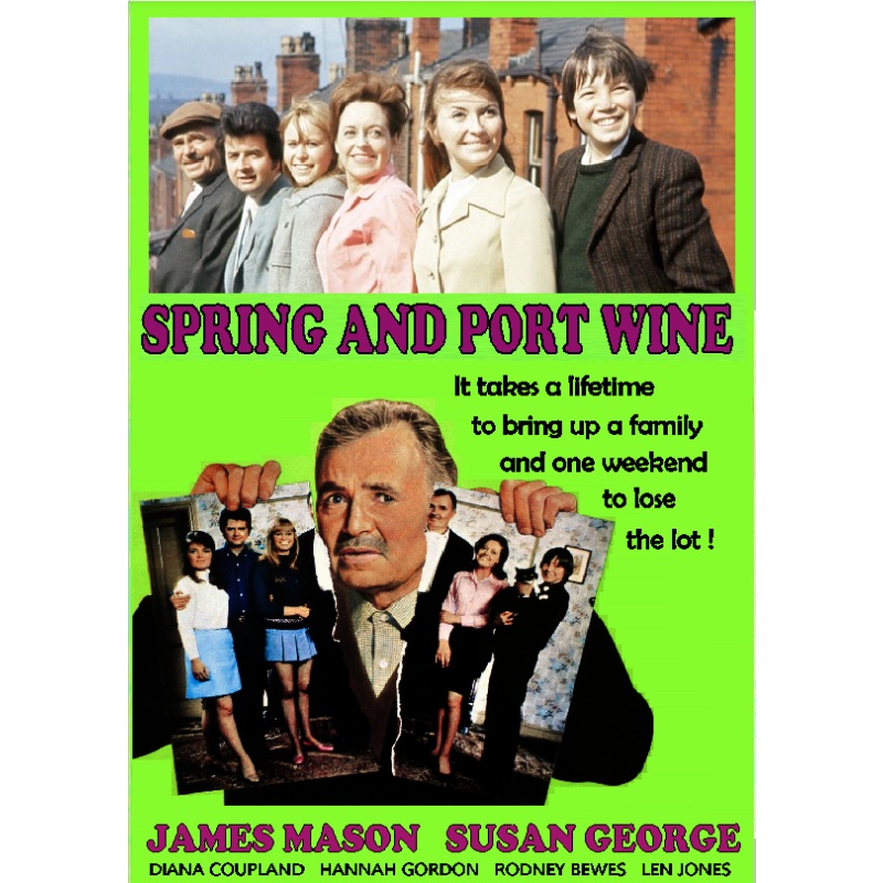 SPRING AND PORT WINE (1970) James Mason Hannah Gordon Susan George Diana Coupland