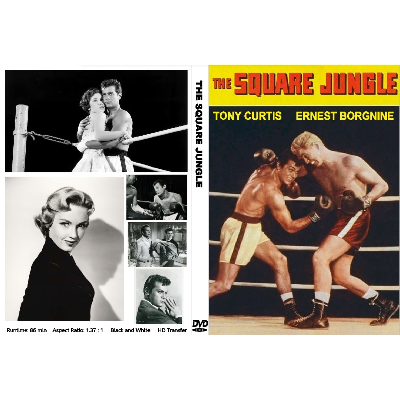 THE SQUARE JUNGLE (1955) Tony Curtis David Janssen Ernest Borgnine Jim Backus