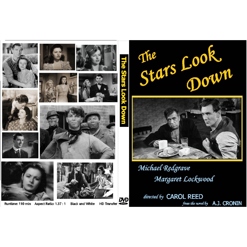 THE STARS LOOK DOWN (1940) Michael Redgrave Margaret Lockwood
