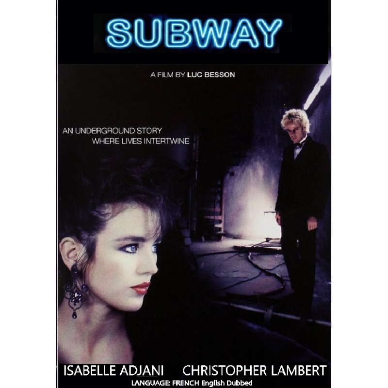 SUBWAY (1985) Isabelle Adjani Christopher Lambert