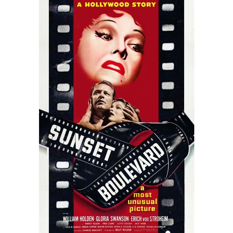 Sunset Boulevard 1950 HD William Holden, Gloria Swanson, Erich von Stroheim, Nancy Olson