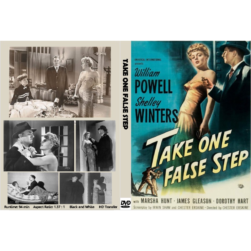TAKE ONE FALSE STEP (1949) William Powell Shelley Winters Marsha Hunt