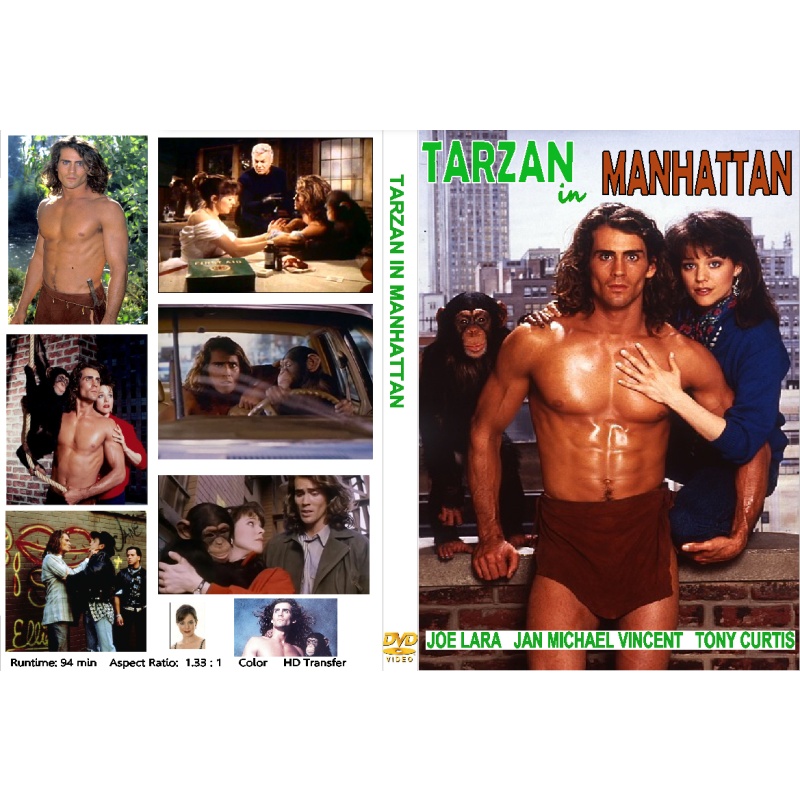 TARZAN IN MANHATTAN (1989) Joe Lara Jan Michael Vincent Tony Curtis