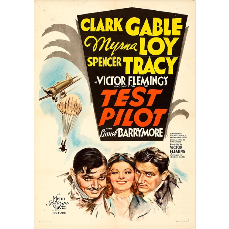 TEST PILOT (1938) Gable Spencer Tracy Myrna Loy