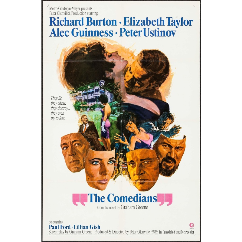 The Comedians (1967)  Elizabeth Taylor, Richard Burton ,Alec Guinness