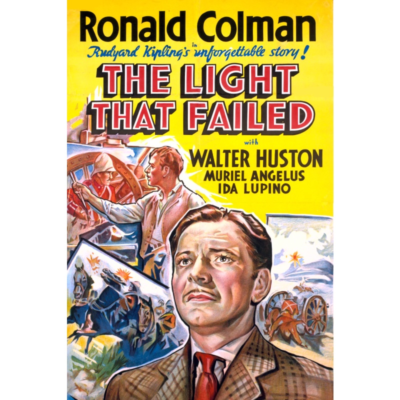 The Light that Failed, 1937 Ronald Colman,, Ida Lupino Rare Movie