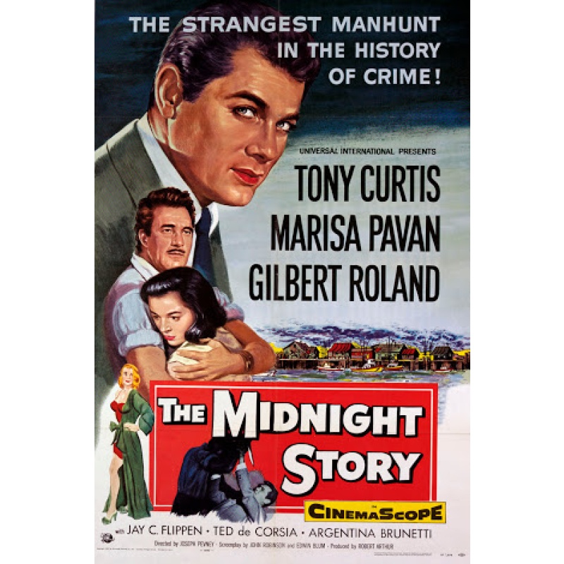 The Midnight Story 1957 Tony Curtis, Marisa Pavan, Gilbert Roland