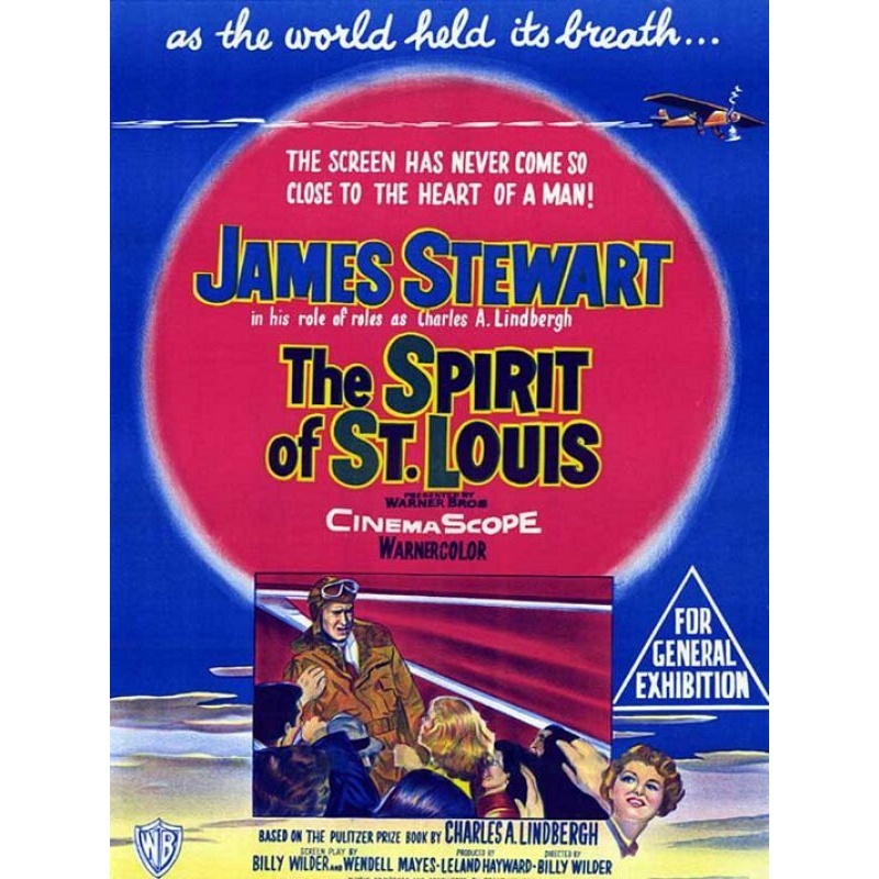 The Spirit of St. Louis (1957)  James Stewart, Murray Hamilton, Patricia Smith