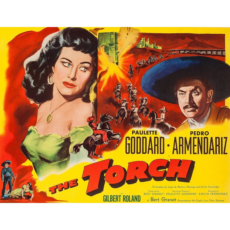 The Torch 1950 Paulette Goddard, Pedro Armendáriz, Gilbert Roland