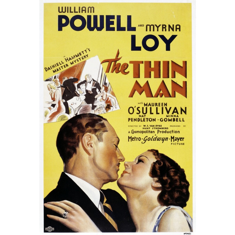 The Thin Man 1934.  William Powell, Myrna Loy, Maureen O'Sullivan, Cesar Romero