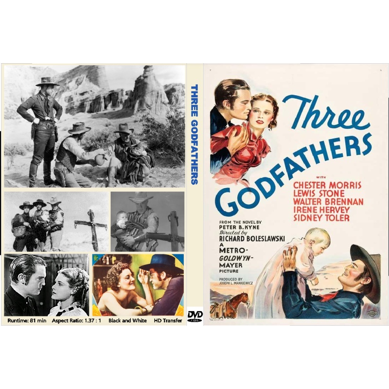 THE THREE GODFATHERS (1936) Chester Morris Walter Brennan Sidney Toler