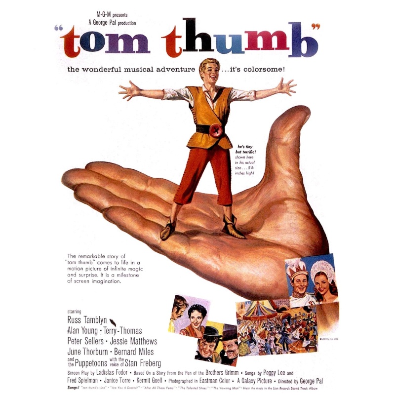 Tom Thumb (1958)  Russ Tamblyn, June Thorburn, Peter Sellers, Terry Thomas