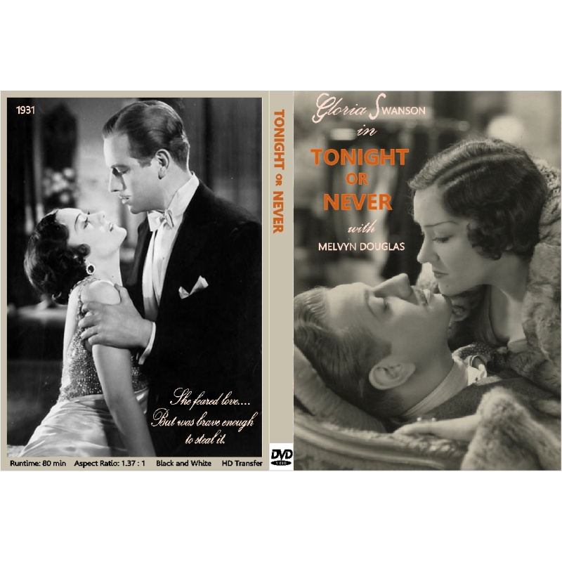TONIGHT OR NEVER (1931) Gloria Swanson Melvyn Douglas
