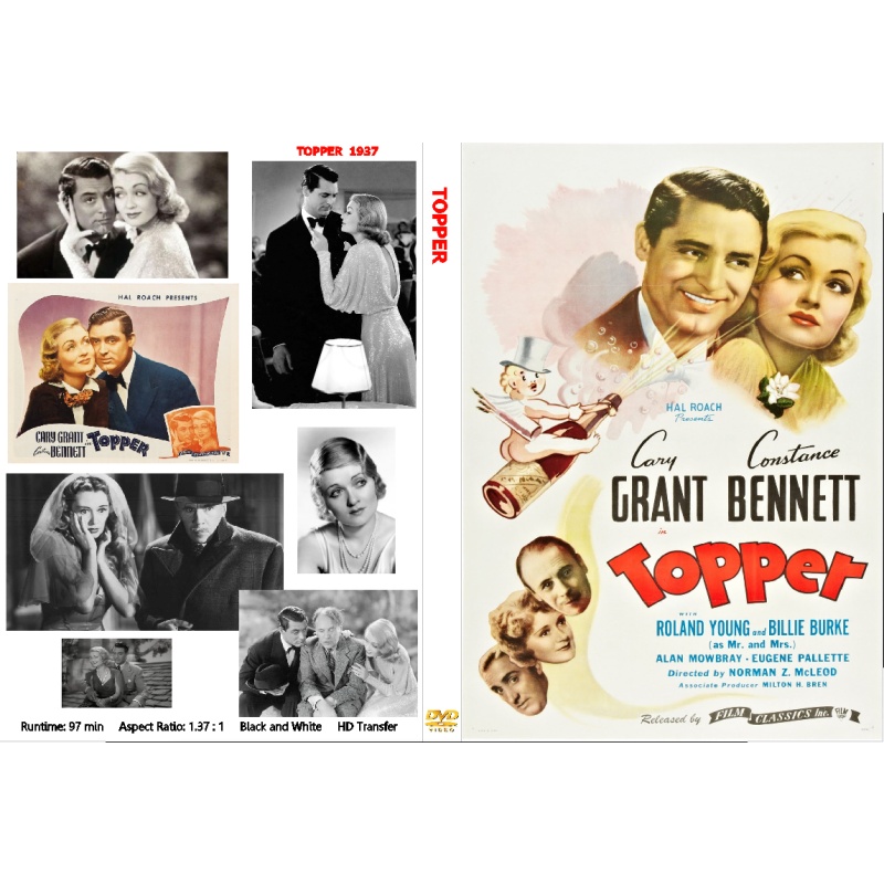 TOPPER (1937) Cary Grant Constance Bennett