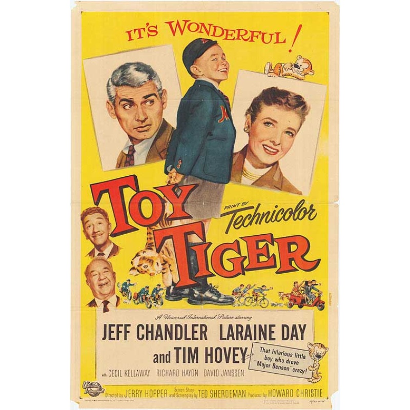 The Toy Tiger (1956) Jeff Chandler, Laraine Day, Tim Hovey