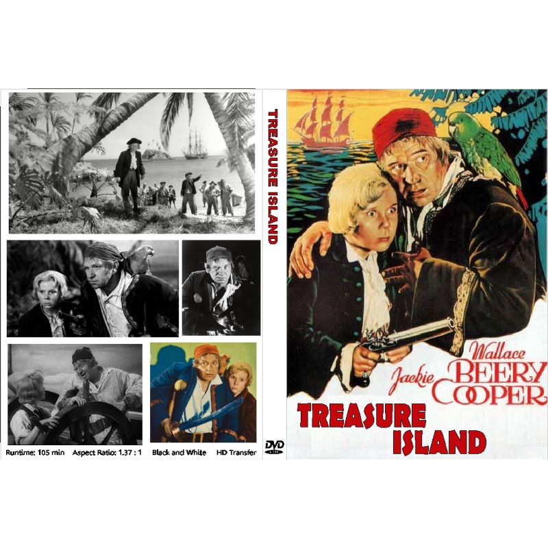 TREASURE ISLAND (1934) Wallace Beery Jackie Cooper