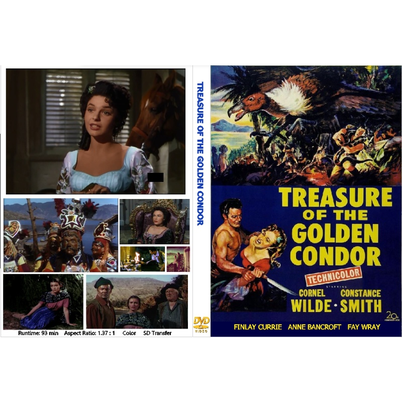 TREASURE OF THE GOLEN CONDOR (1953) Cornell Wilde Anne Bancroft
