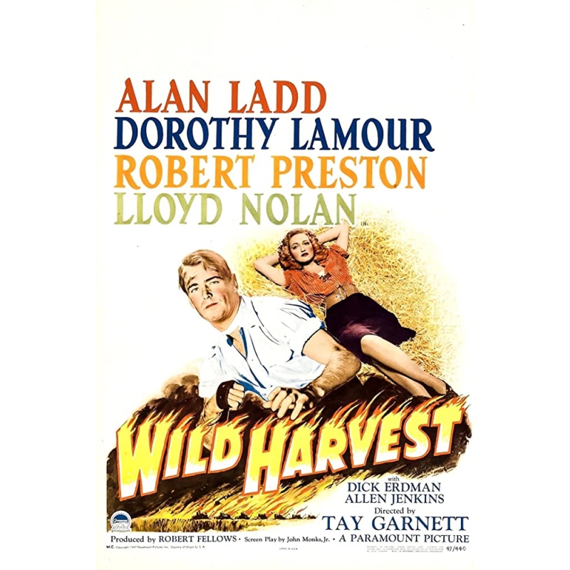 Wild Harvest (1947) Alan Ladd, Dorothy Lamour, Robert Preston
