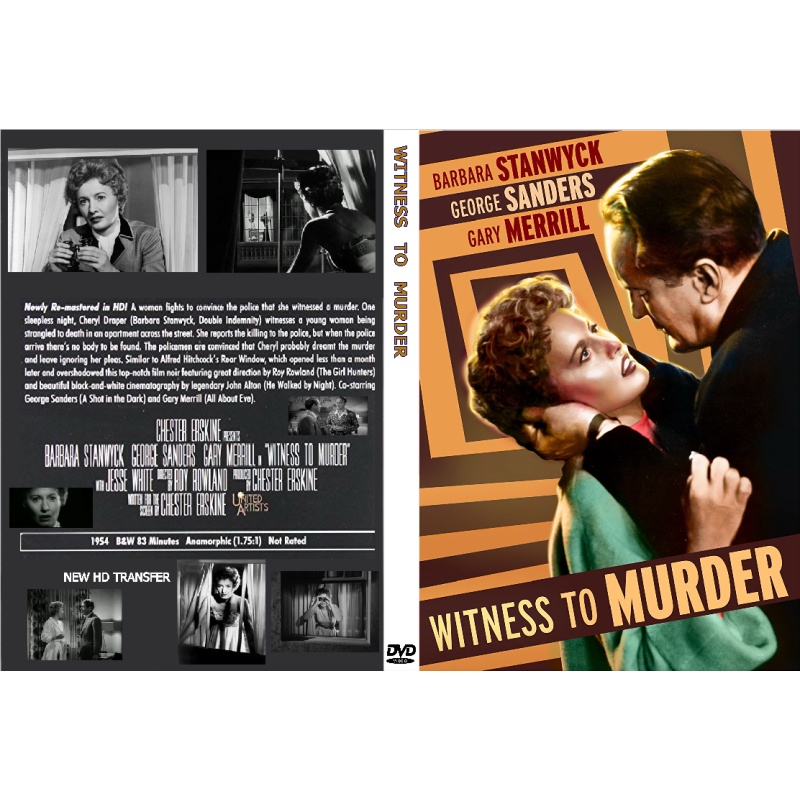 WITNESS TO MURDER (1954) Barbara Stanwyck George Sanders