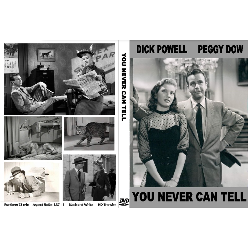 YOU NEVER CAN TELL (1951) Dick Powell Peggy Dow